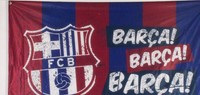 Zimmer-Fahne m.Ösen FC Barcelona ca. 150x90 cm Fussball Fanartikel