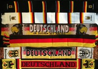 Deutschland Fussball Schal Fanschal DFB Balkenschal 4 Sterne Schwarz Rot Gold