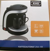 Kaffeeautonat ZKA-100 (inkl.2 Tassen in schwarz) Permanentfilter-350Watt-Neu-OVP