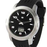 Sportliche Herren Funkuhr (Junghans-Uhrwerk) Edelstahl Armbanduhr Funk 964.4000