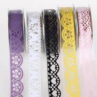 5 stück Spitze Klebeband DIY Tagebuch Dekoband selbstklebend Band Masking Washi