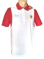 Ferrari / Formel 1 - Mens Santander Alonso Polo Shirt - weiss, div. Gr.