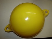 Ankerboje Anlegeboje Boje aufblasbar D35cm H46cm  Kunststoff gelb neu