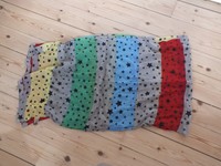 Schal Codello bunt Sterne grau grün gelb rot Tuch 