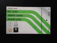Org. Ticket 1976 Olympische Winterspiele Innsbruck Eintrittskarte Abfahrt Damen