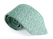 Vineyard Vines Mens Martini Shaker Green Printed Silk Necktie Accessory Tie New