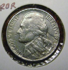1989P Jefferson Nickel Error ~ Strike Through/Thru?