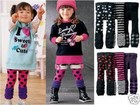 Baby Toddler Pants Star Stripe Plaid Girl/Boy Ruched Leg Warmers 3-Set/Pair USA