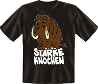 T-Shirt Fun Shirt lustig witzig Starke Knochen Gewicht fett dick  S - XXXL