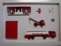 Wiking 1:87  099089 Tankstellen-Alltag der 1960er Gasolin OVP