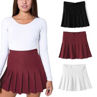 Neu Damen Kurz Minirock Faltenrock Skirt Party Sport Tennis Rock 