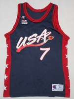 USA Olympia Trikot Jersey Camiseta Champion Basketball Vintage 90s Robinson 44 L