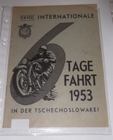 XXVIII. 6 Tage Fahrt 1953 Tschechoslowakei "Selten"