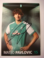 Autogrammkarte Mateo Pavlovic, SV Werder Bremen 2015/2016, original signiert