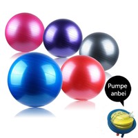 Gymnastikball 45/55/65/75cm mit Pumpe Fitnessball Sitzball Gymball Bürostuhl