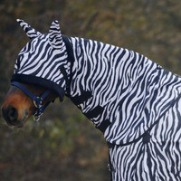 Fliegendecke Halsteil Zebra v. Waldhausen - NEU - Schwarz/Weiß, Pony, Schutz