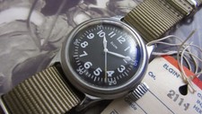NEW OLD STOCK WW2 ELGIN  MILITARY WATCH A-11 with TAG & PAUCH