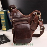 Tasche Herren Bauch Bein Gürteltasche Vintage Reise Messenger Schulter Bag Pouch