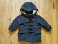 Baby Gap Toddler Boys PGray Hoodie Peacoat Zip Up size 3T Mint Condition 