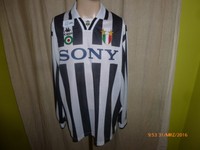 Juventus Turin Kappa Langarm Heim Trikot 1995- 1997 "SONY" + Nr.10 Gr.XL