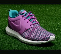 Roshe NM Flyknit PRM Rosherun Purple Greenmens Running Shoes Size 10