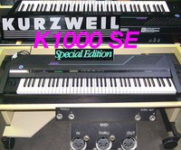 KURZWEIL K1000SE KEYBOARD SAMPLER ROLLWAGEN NOTENSTÄNDER STUDIO EQUIPMENT BW SYN