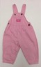 Baby Girl OshKosh B'gosh Pink White Striped Overalls 10 month vintage