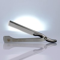 DOVO Shavette silber Alu Rasiermesser Wechselklingen straight razor Solingen 