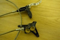 Hope Mono M4 Hinterradbremse Kult Retro Downhill 4-Kolben Stahlflexleitung