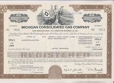 1981 Michigan Consolidated Gas Company Bond Certificate - Michigan