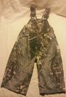 WOLF MOUNTAIN Mossy Oak Breakup Camo/Camouflage Bib Overalls 9 months EUC