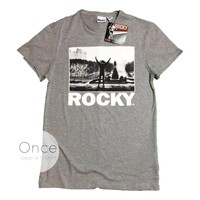 PRIMARK Official Mens ROCKY Steps Stallone MOVIE T Shirt
