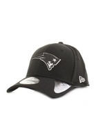 New Era Perf Black 39Thirty Cap NEW ENGLAND PATRIOTS Schwarz Weiß
