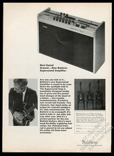 1966 Baldwin electric guitar and amp photo vintage print ad