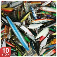 10 Stück Wobbler Hecht Barsch Angeln Kunstköder Set gemischt