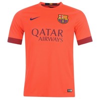 Nike FC Barcelona Away Trikot 2014 2015 Orange Größe M, L, XL Neu mit Etikett