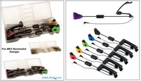 Fox MK2 Illuminated Swinger Set 3 Rod 4 Rod Ruten Box Case leer Swinger 6 Farben