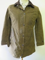 Damen Barbour L67 Newmarket Gewachste Baumwolle Mantel Jacke UK10 Euro 38 - Grün