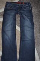QS by s.Oliver ABBY, smart low boot cut Jeans Gr. 36/ L30 dunkelblau stretch