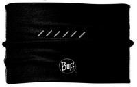 BUFF kurzes Stirnband, hoher UV-Schutz mit Reflektor, SCHWARZ,Polyester,one size