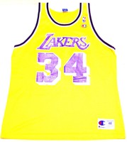 NEUW Champion SHAQ O NEAL LA LAKERS Größe XL SZ 48 NBA Trikot Basketball Jersey