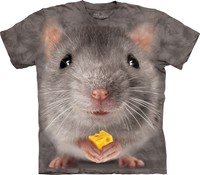 Big Face Grey Mouse T Shirt Adult Unisex The Mountain