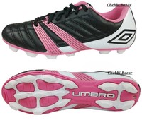 Umbro Corsica Engage Kinder Mödchen Damen Fußballschuhe Schwarz Pink Gr 27 - 38