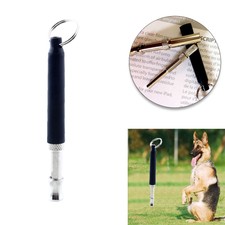 Pet Dog Training Obedience Whistle UltraSonic Supersonic Sound Pitch Quiet Black