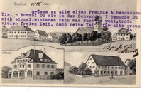 TUNINGEN / VILLINGEN - SCHWENNINGEN  -  3 - BILD - KUNSTDRUCK  vom  05.08.1911  
