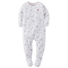 Carters Baby Girls Fleece Pajamas 18 Months, Silver Snowflake