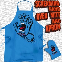 Santa Cruz Skateboards Schreiende Hand Schürze & Ofen Fäustling Handschuh BBQ