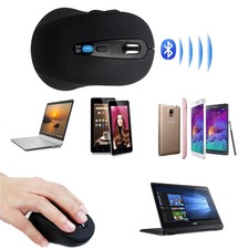 Wireless Mini Bluetooth Optical Mouse Mice 1600 Dpi For Laptop Pc Android tablet