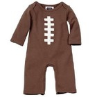 New Mud Pie One Piece FOOTBALL 3-6 Months Brown Baby Boy Girl Unisex Sport gift