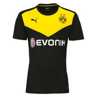 Puma BVB Borussia Dortmund Kinder Fussballschule T-Shirt mit Sponsor - 748704-02